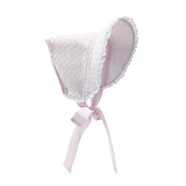 Catesby Country Club Bonnet Plantation Pink Dixie Dot with Plantation Pink