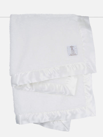 White Chenille Baby Blanket