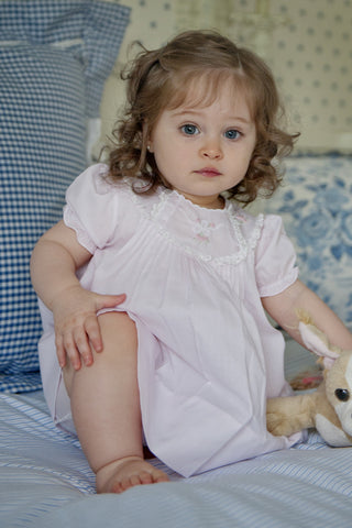 Baby Girls Pink Vintage Bow Collection Dress