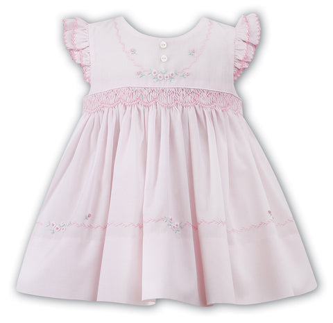 Baby Girls Smocked Angel Sleeve Dress