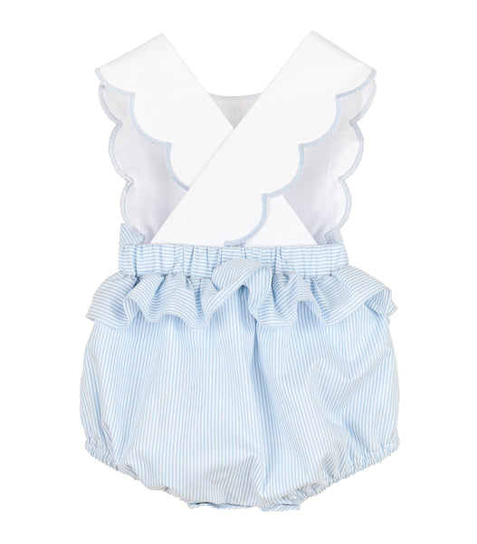 Baby Girl's Lakeside Stripes Saylor Bubble with Bows