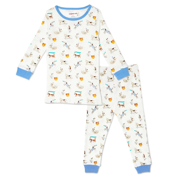 Howlarious Organic Cotton Magnetic Toddler & Kids Pajama Set