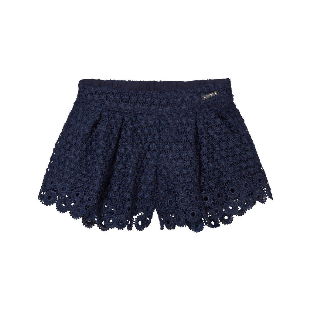 Marino Navy Lace Shorts