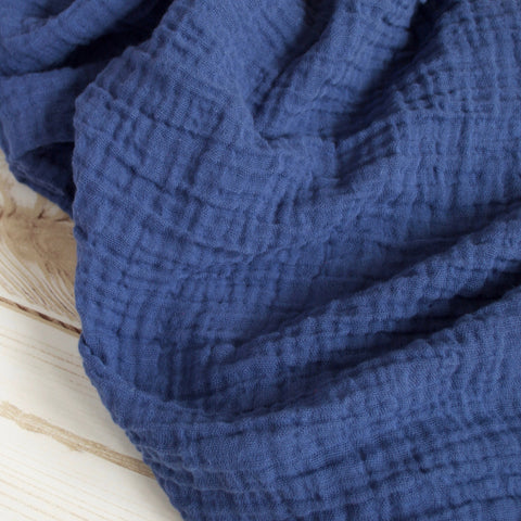 Sugar + Maple Classic Muslin Swaddle - Navy Blue - OUT OF STOCK