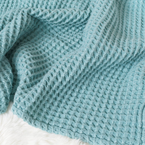 Sugar + Maple Honeycomb Blanket - Ocean